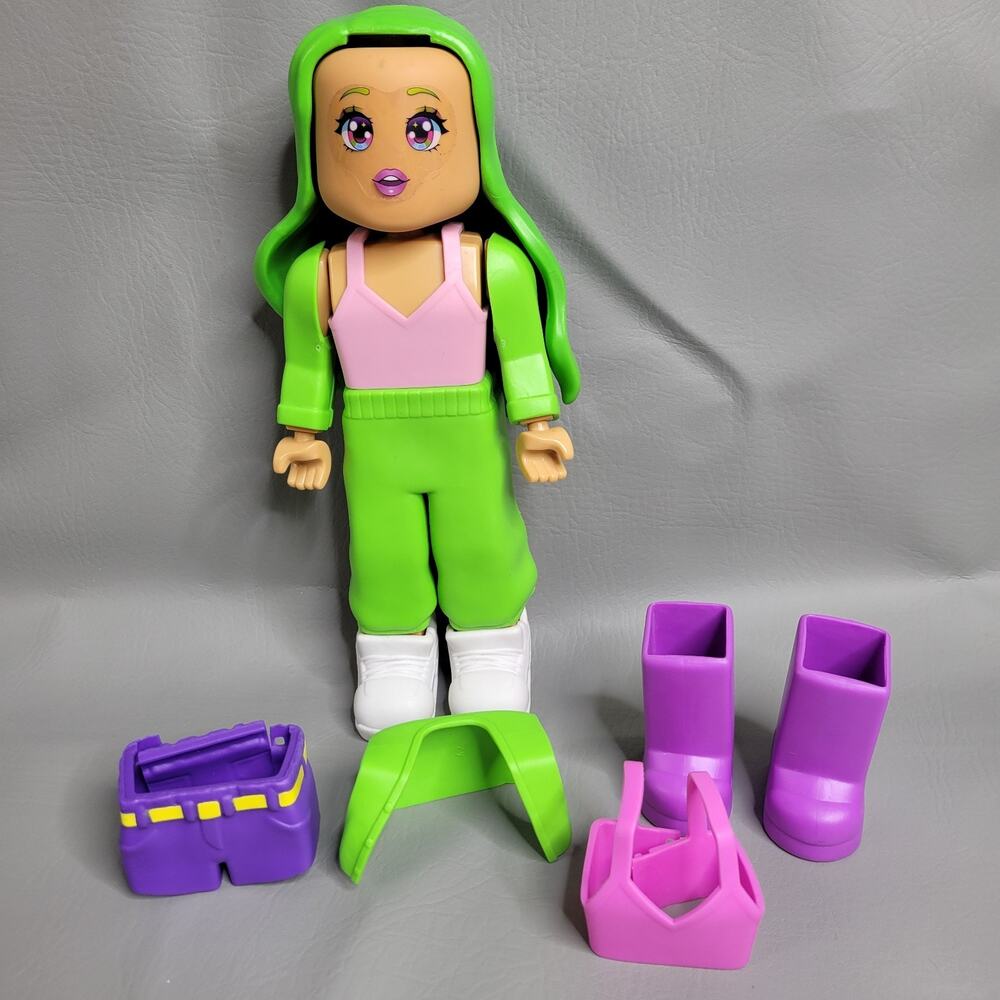 My Avastars Doll By WowWee 11” Dreamer With Accessories Green Hair